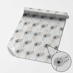 Protect Your Skin Wrapping Paper Roll Melanoma Awareness Dandelion Gift TS12 Christmas Plaid Print Your Wear