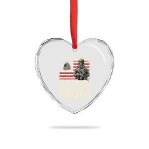 Proud Air Force Mom Heart Crystal Glass Ornament My Soldier Airman Calls Me Mom US Flag TS10 Print Your Wear