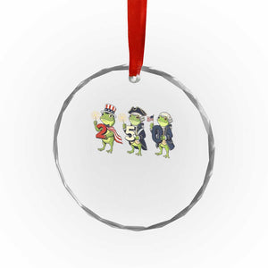 Proud American Frog Crystal Glass Ornament Celebrating 250 Years Of Freedom TS12 Print Your Wear