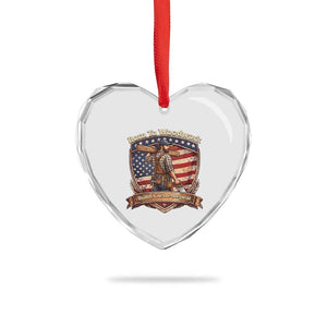 Proud American Woodworker Heart Crystal Glass Ornament Born To Woodwork Patriotic Gift TS12 Print Your Wear
