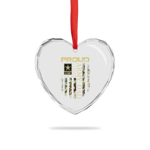 Proud Army Dad Heart Crystal Glass Ornament Military Father US Army Camo Flag TS10 Print Your Wear