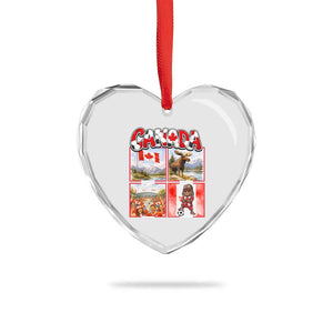 Proud Canada National Soccer Fan 2026 Gift Heart Crystal Glass Ornament TS12 Print Your Wear