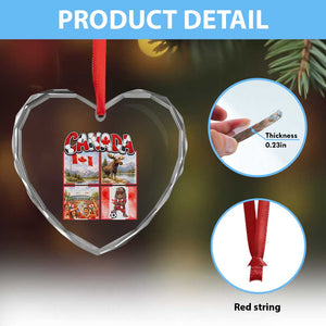 Proud Canada National Soccer Fan 2026 Gift Heart Crystal Glass Ornament TS12 Print Your Wear