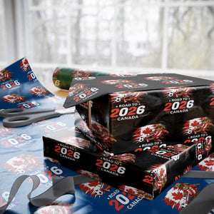 Proud Canada Soccer Beaver Wrapping Paper Roll Road To 2026 TS12 Black Print Your Wear