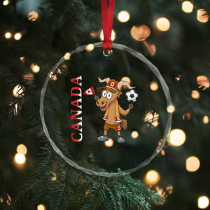 Proud Canada Soccer Moose Crystal Glass Ornament Canadian Football Fan TS12 Print Your Wear