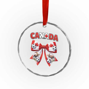 Proud Canadian National Soccer Lover Crystal Glass Ornament Football Fan Gift TS12 Print Your Wear