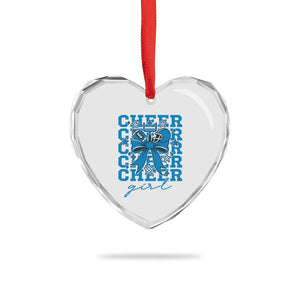 Proud Cheer Girl Heart Crystal Glass Ornament Football Team Supporter Gift TS12 Print Your Wear