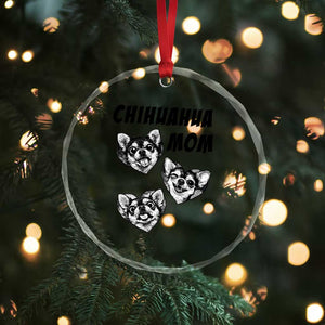Proud Chihuahua Mom Crystal Glass Ornament Ankle Biter Dog Lover TS12 Print Your Wear