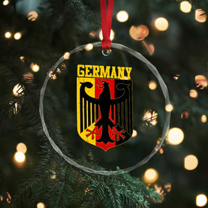 Proud Germany Crystal Glass Ornament Bundesadler Coat of Arms German Flag TS11 Print Your Wear