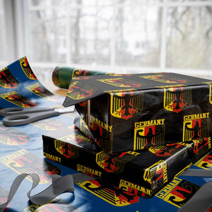 Proud Germany Wrapping Paper Roll Bundesadler Coat of Arms German Flag TS11 Black Print Your Wear