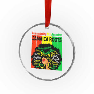 Proud Jamaican Afro Black Woman Crystal Glass Ornament Remembering My Ancestors Jamaica Pride TS10 Print Your Wear