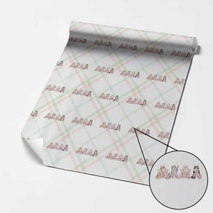 Proud Maine Coon Mama Wrapping Paper Roll Cat Lover Gift TS12 Christmas Plaid Print Your Wear