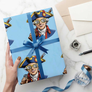 Proud Maye Lover Wrapping Paper Roll Football Fan Supporter TS12 Light Blue Print Your Wear