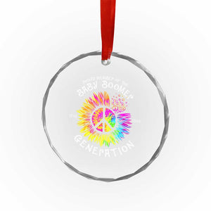 Proud Member Of The Baby Boomer Generation Crystal Glass Ornament Hippie Sunflower TS11 Print Your Wear