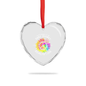 Proud Member Of The Baby Boomer Generation Heart Crystal Glass Ornament Hippie Sunflower TS11 Print Your Wear