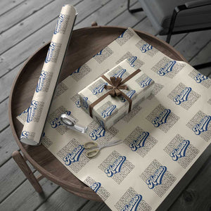 Proud Siberian Husky Fan Wrapping Paper Roll Sports Dog Lover TS12 Beige Print Your Wear