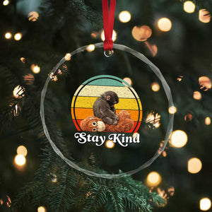 Punch Mokey Crystal Glass Ornament Viral Trend Baby Monkey Stay Kind TS14 Print Your Wear