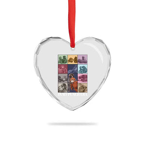 Punch The Monkey Heart Crystal Glass Ornament In My Punch Era Baby Monkey Hugging Plush TS11 Print Your Wear