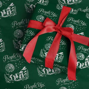 Purple Up For Military Kids Dandelion Inspirational Wrapping Paper Roll Month of the Military Child Awareness Brat Support TS02 Green Print Your Wear