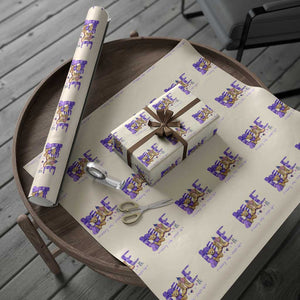 Purple Up Military Kids Wrapping Paper Roll Month Of Military Child Army TS10 Beige Print Your Wear