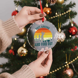 Putt Around And Find Out Crystal Glass Ornament Funny Golf Player Gift TS12 Print Your Wear