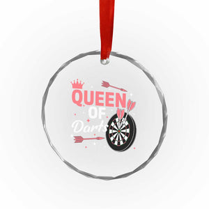 Queen Of Darts Bullseye Shooter Crystal Glass Ornament Female Dartist Gift TS12 Print Your Wear