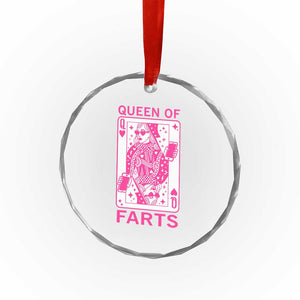 Queen of Farts Crystal Glass Ornament Funny Joke Inappropriate Fart Prank Gift TS10 Print Your Wear