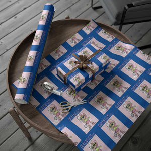 Queen Of The Court Wrapping Paper Roll Funny Tennis Player Gift For Women TS12 Blue Print Your Wear