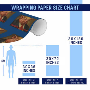 Quiet Piggy Surreal Pig Trump Meme Wrapping Paper Roll Political Satire Parody TS02 Print Your Wear