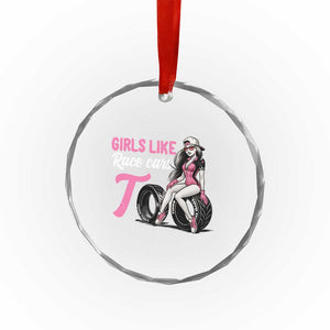 Racing Car Girl Crystal Glass Ornament Girls Like Race Cars Too TS14 Print Your Wear