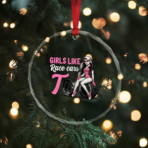 Racing Car Girl Crystal Glass Ornament Girls Like Race Cars Too TS14 Print Your Wear