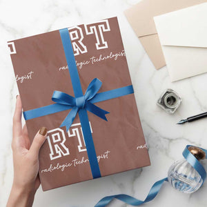 Radiology Technologist Wrapping Paper Roll RT Xray Rad Tech Gift TS10 Mocha Print Your Wear