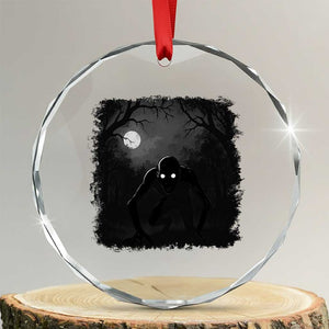 Rake Creepypasta Crystal Glass Ornament Creepy Cryptid Series Cryptozoology Gift Halloween TS10 Transparent Glass 3'' Circle Print Your Wear
