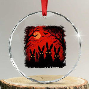 Rake Creepypasta Crystal Glass Ornament Creepy Cryptid Series Horror Goth Alt Alternative Art TS10 Transparent Glass 3'' Circle Print Your Wear