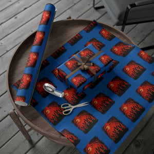Rake Creepypasta Wrapping Paper Roll Creepy Cryptid Series Horror Goth Alt Alternative Art TS10 Blue Print Your Wear