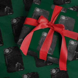 Rake Creepypasta Wrapping Paper Roll Cryptid Series Cryptozoology Gift Creepy Horror Halloween TS10 Green Print Your Wear