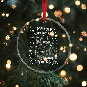 Ramadan Blessed Month Crystal Glass Ornament Muslim Islamic Ramadhan Eid al Fitr TS02 Print Your Wear
