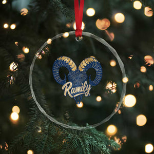 Ramily Bighorn Sheep Skull Ram Lover Vintage Crystal Glass Ornament TS02 Print Your Wear