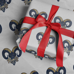 Ramily Bighorn Sheep Skull Ram Lover Vintage Wrapping Paper Roll TS02 White Print Your Wear