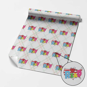 Read Lover America Map Wrapping Paper Roll National Reading Month Bookish Book Lovers TS02 Christmas Plaid Print Your Wear