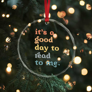 Read To Me Crystal Glass Ornament Sassy Baby Shower Bookish Little Reader TS10 Print Your Wear