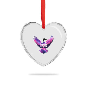 Rebel Loon Aurora Northern Lights Heart Crystal Glass Ornament Minnesota Night Sky Politcal Resistance TS02 Print Your Wear