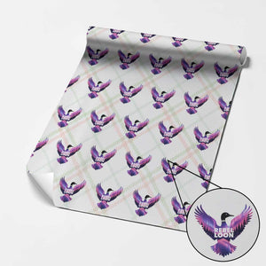 Rebel Loon Aurora Northern Lights Wrapping Paper Roll Minnesota Night Sky Politcal Resistance TS02 Christmas Plaid Print Your Wear