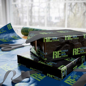 Recycle Reuse Renew Rethink Wrapping Paper Roll Earth Day TS12 Black Print Your Wear