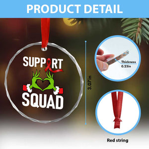 Red Ribbon AIDS Awareness Crystal Glass Ornament Elf Hand Christmas HIV Support TS14 Print Your Wear