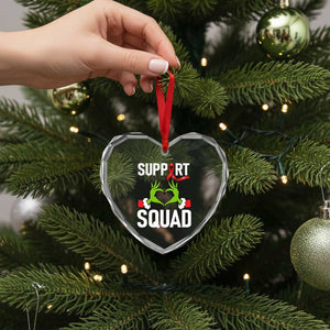 Red Ribbon AIDS Awareness Heart Crystal Glass Ornament Elf Hand Christmas HIV Support TS14 Print Your Wear