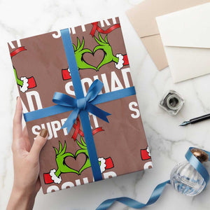 Red Ribbon AIDS Awareness Wrapping Paper Roll Elf Hand Christmas HIV Support TS14 Mocha Print Your Wear