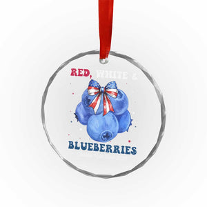 Red White and Blueberries Crystal Glass Ornament Charlie Kirk Tribute 1993 2025 Memorial TS02 Print Your Wear