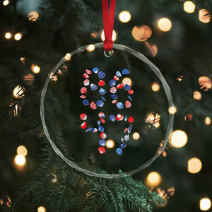 Red White Blue Seashell 8647 Crystal Glass Ornament Viral 2026 Beach Walk Satire Graphic TS12 Print Your Wear