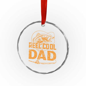 Reel Cool Dad Crystal Glass Ornament Funny Fishing Fisherman Fathers Day TS10 Print Your Wear